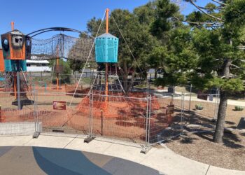 Fire damage closes play equipment during school holidays