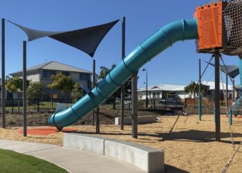 Repairs start to fire-damaged play equipment in Thornlands