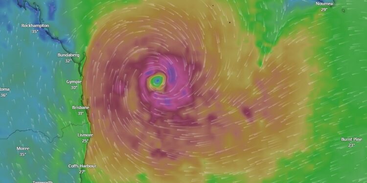 Tropical Cyclone Alfred – Monday 3 March 2025