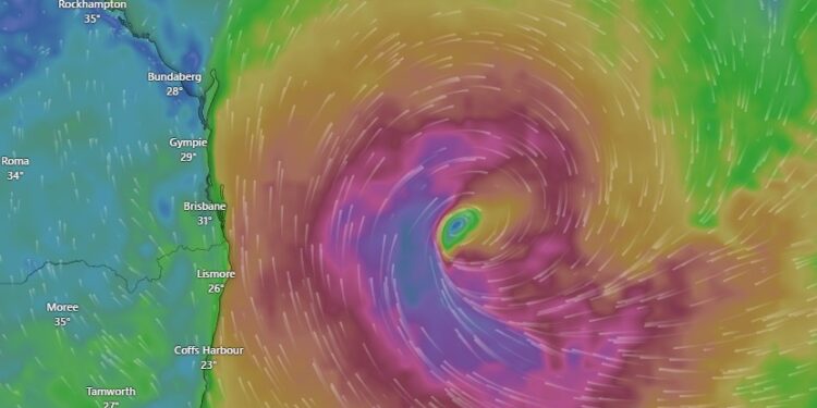 Tropical Cyclone Alfred – Tuesday 4 March 2025