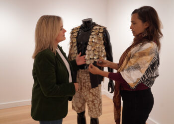 Cockatoo-Collins’ connection to Country through fashion and art
